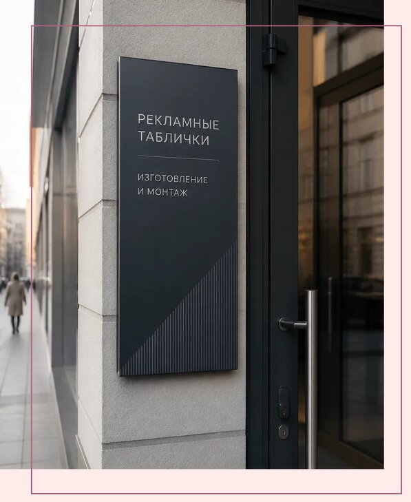 Рекламные таблички в Красногорске по цене от 4572 р. | Аванза-Крр
