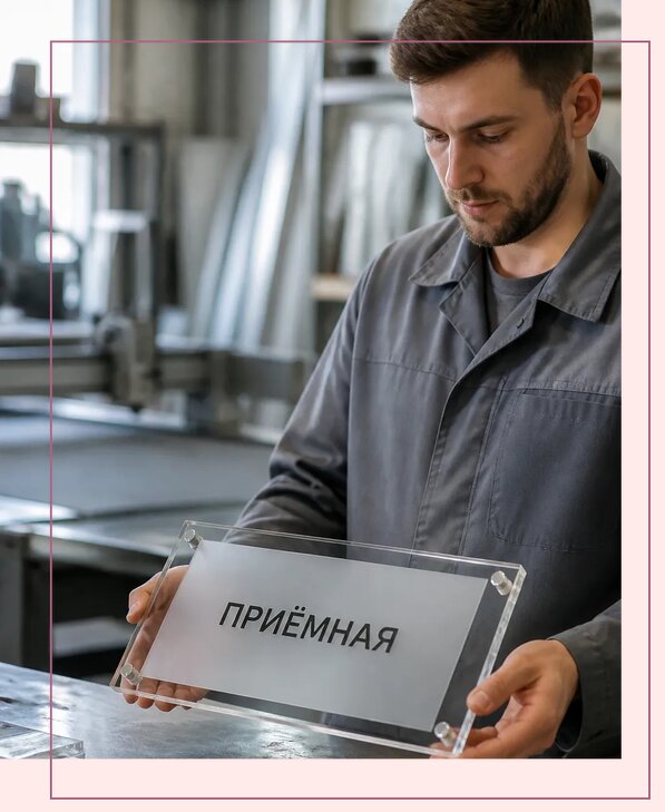 Таблички из оргстекла на заказ в Красногорске от 3963 р. | Аванза-Крр