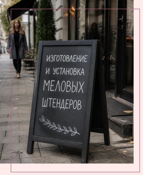 Меловые штендеры в Красногорске по цене от 6605 р. | Аванза-Крр
